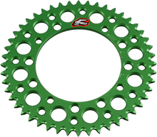 RENTHAL Rear Sprocket - Aluminum - 48 Tooth - Green - Kawasaki/Suzuki 408U-420-48GEGN