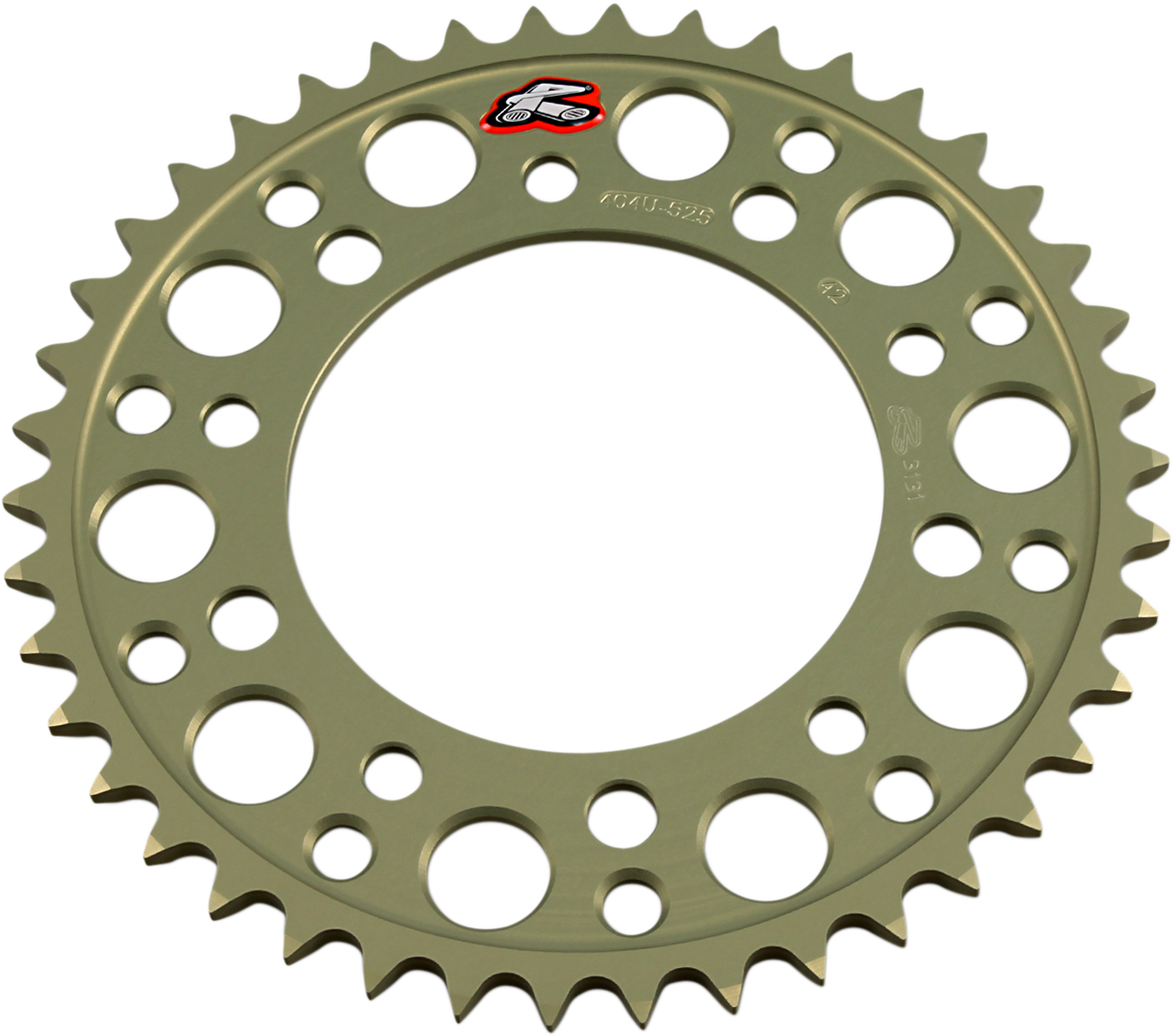 RENTHAL Rear Sprocket - Aluminum - 42 Tooth - Honda/Yamaha 404U-525-42P-HA