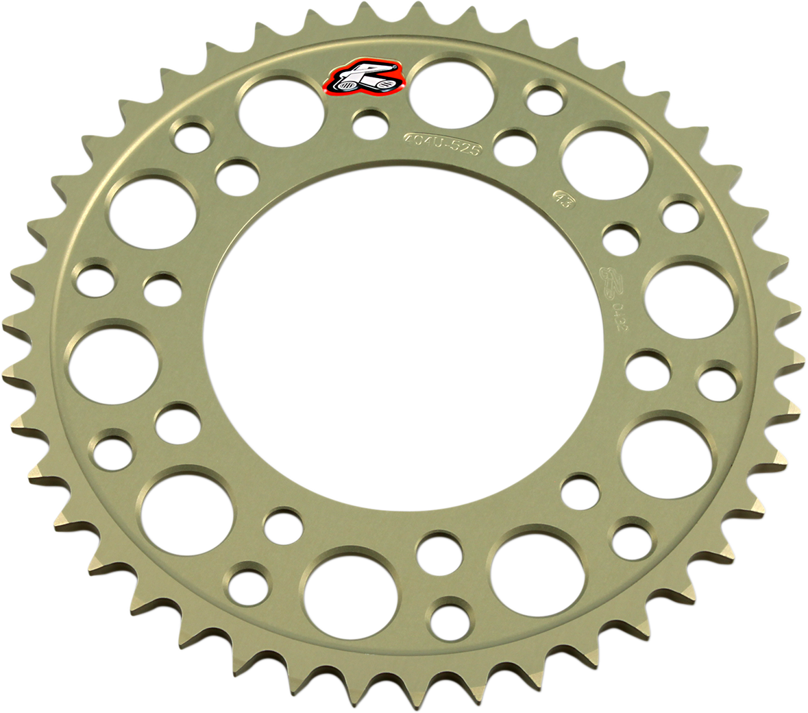 RENTHAL Rear Sprocket - Aluminum - 43 Tooth - Honda/Yamaha 404U-525-43P-HA