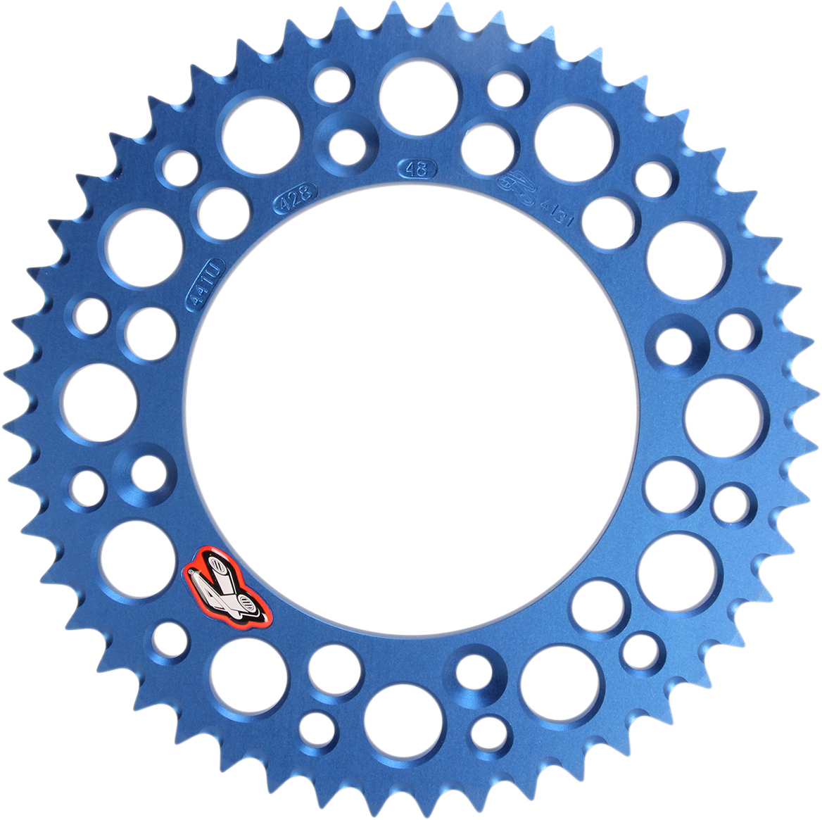 RENTHAL Rear Sprocket - Aluminum - 48 Tooth - Blue - Gas Gas/Husqvarna/KTM 441U-428-48GPBU
