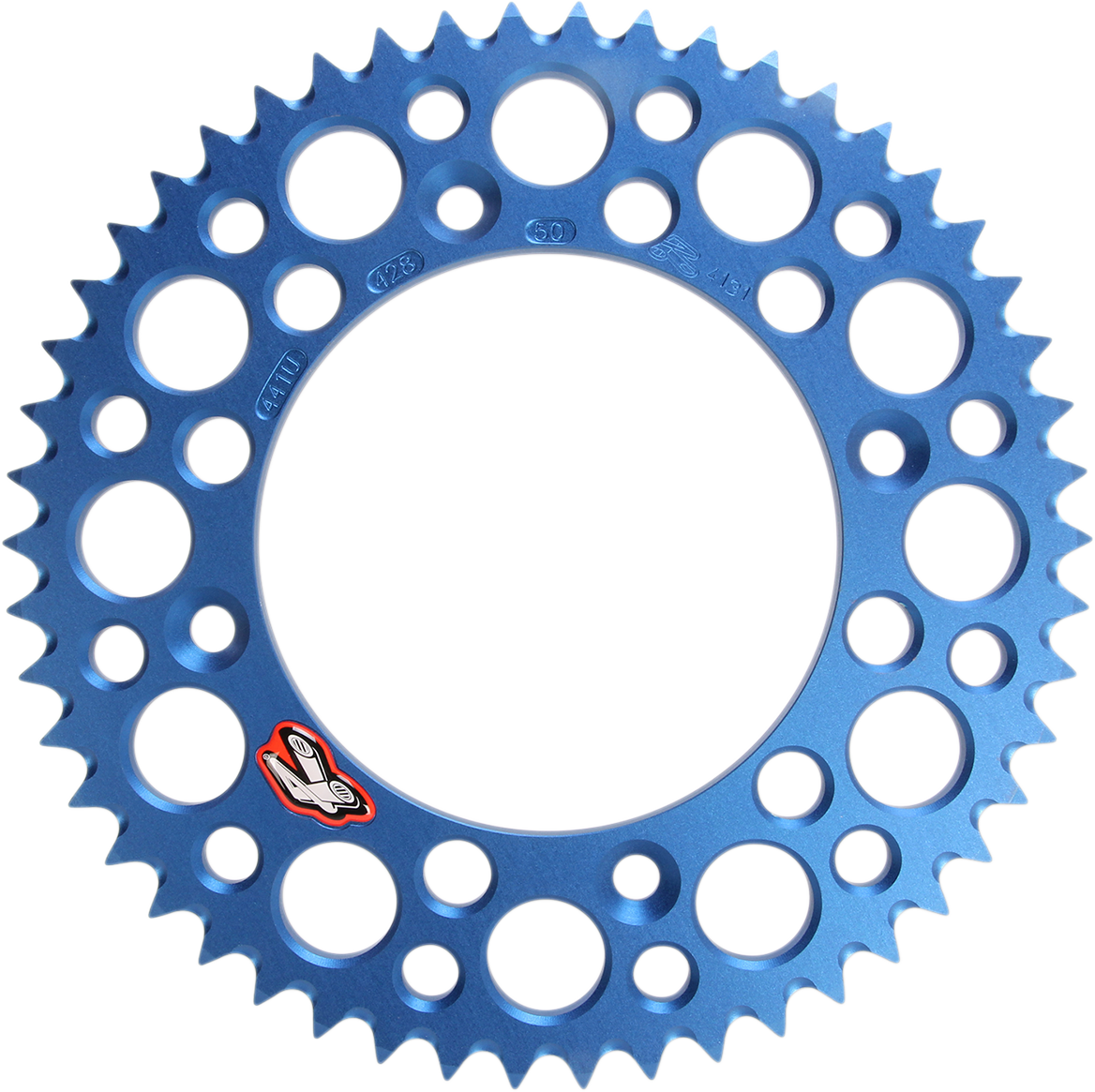 RENTHAL Rear Sprocket - Aluminum - 50 Tooth - Blue - Gas Gas/Husqvarna/KTM 441U-428-50GPBU