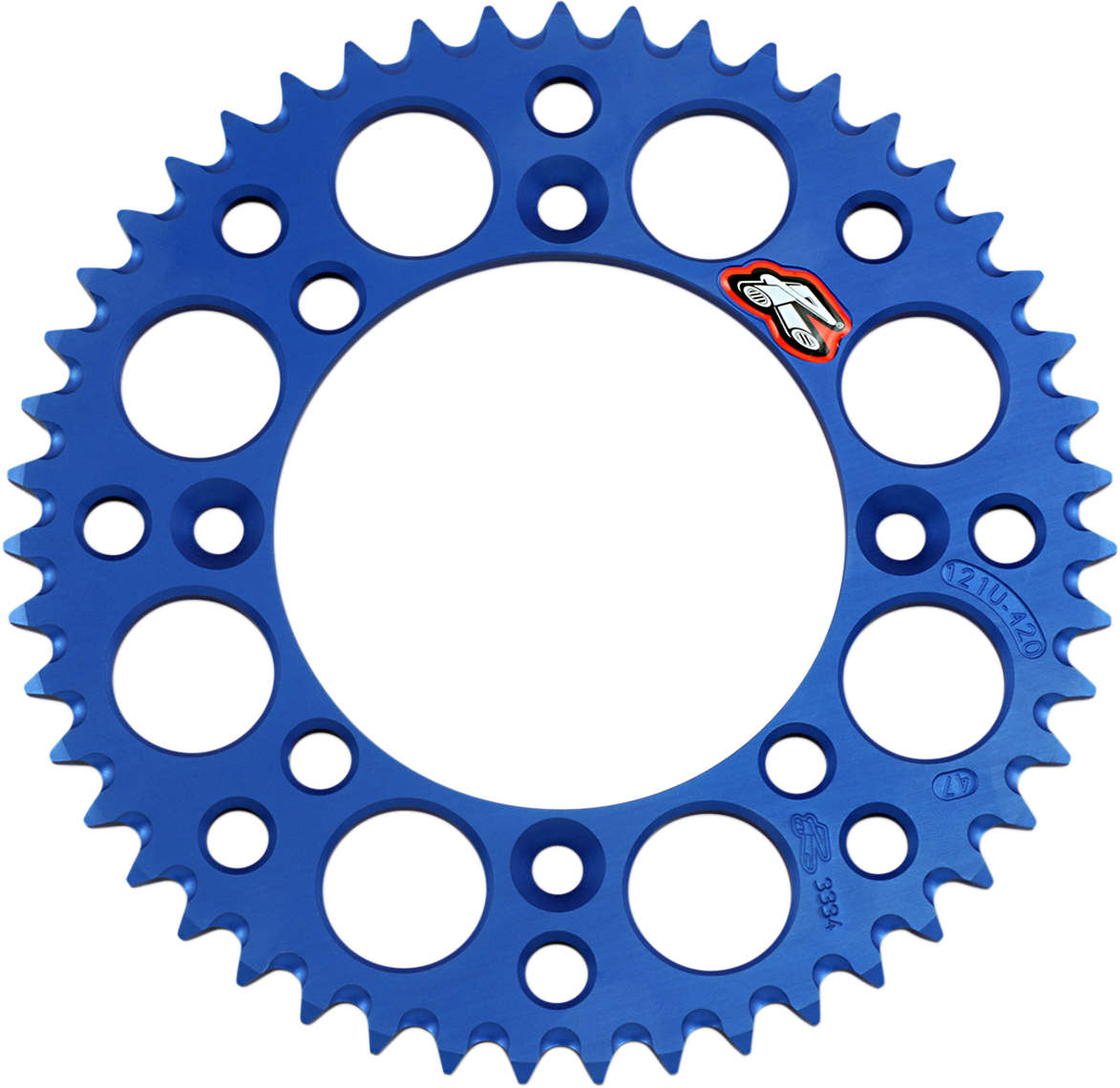 RENTHAL Rear Sprocket - Aluminum - 47 Tooth - Blue - YZ 65 121U-420-47GBBU