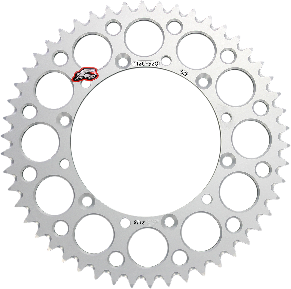 RENTHAL Rear Sprocket - Aluminum - 50 Tooth - Silver - Kawasaki 112U-520-50GESI