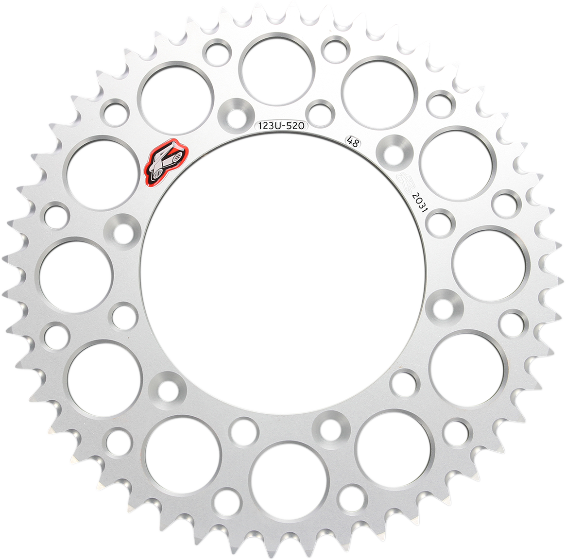 RENTHAL Rear Sprocket - Aluminum - 47 Tooth - Silver - Suzuki 123U-520-47GYSI
