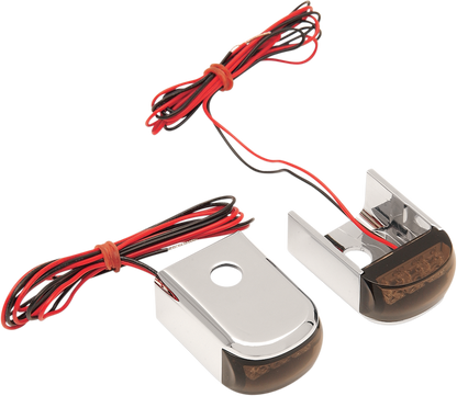 ALLOY ART Strut Light - LED - Amber/Smoke - Chrome DSL-1