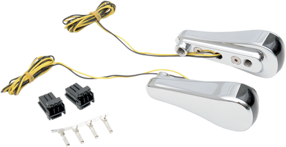 ALLOY ART Turn Signals - LED - Front - Smooth - Chrome RGFS1-1