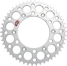 RENTHAL Rear Sprocket - Aluminum - 50 Tooth - Silver - Honda 154U-520-50GRSI