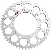 RENTHAL Rear Sprocket - Aluminum - 53 Tooth - Silver - Honda 154U-520-53GRSI
