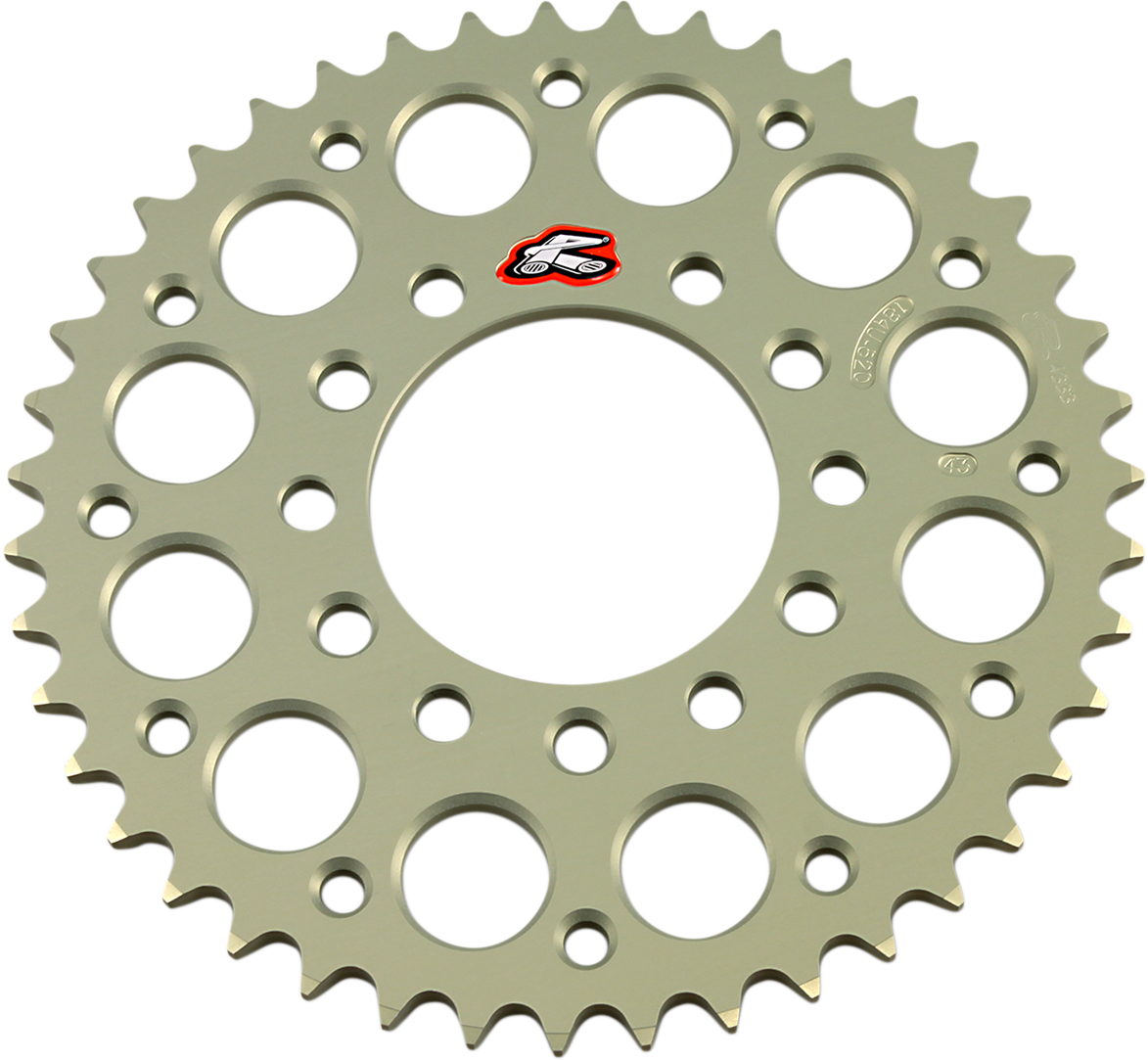 RENTHAL Rear Sprocket - Aluminum - 43 Tooth - Kawasaki/Suzuki/Triumph/CF Moto 184U-520-43P-HA