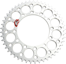 RENTHAL Rear Sprocket - Aluminum - 49 Tooth - Silver - Kawasaki 191U-420-49GESI