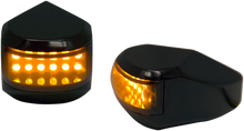 ALLOY ART LED Driving/Turn Signal Light - Black - Smoke Lens MRL-4B