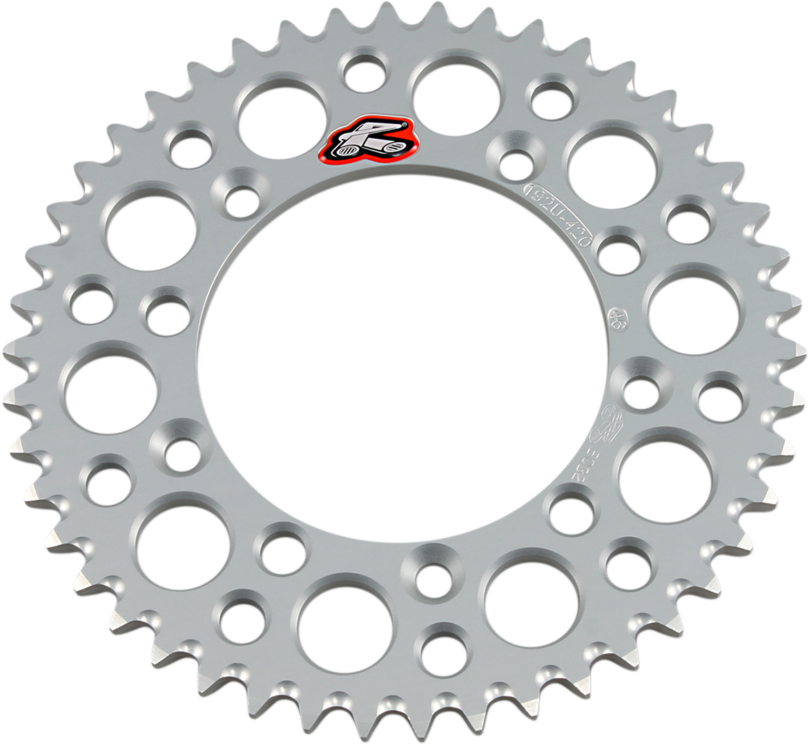 RENTHAL Rear Sprocket - Aluminum - 46 Tooth - Silver - Gas Gas/Husqvarna/KTM 192U-420-46GPSI