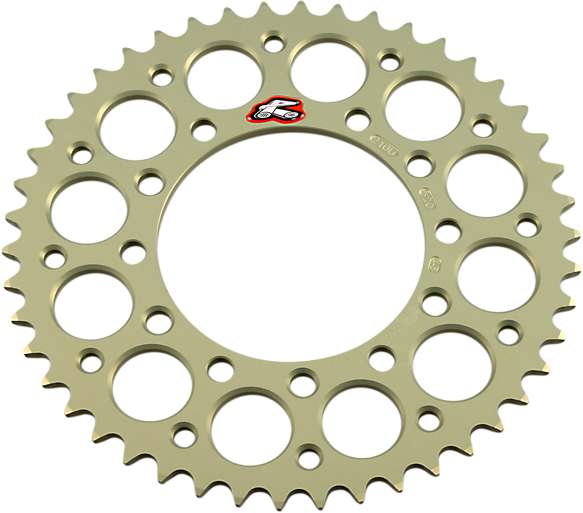 RENTHAL Rear Sprocket - Aluminum - 46 Tooth - Suzuki/Yamaha/Kawasaki 210U-520-46P-HA