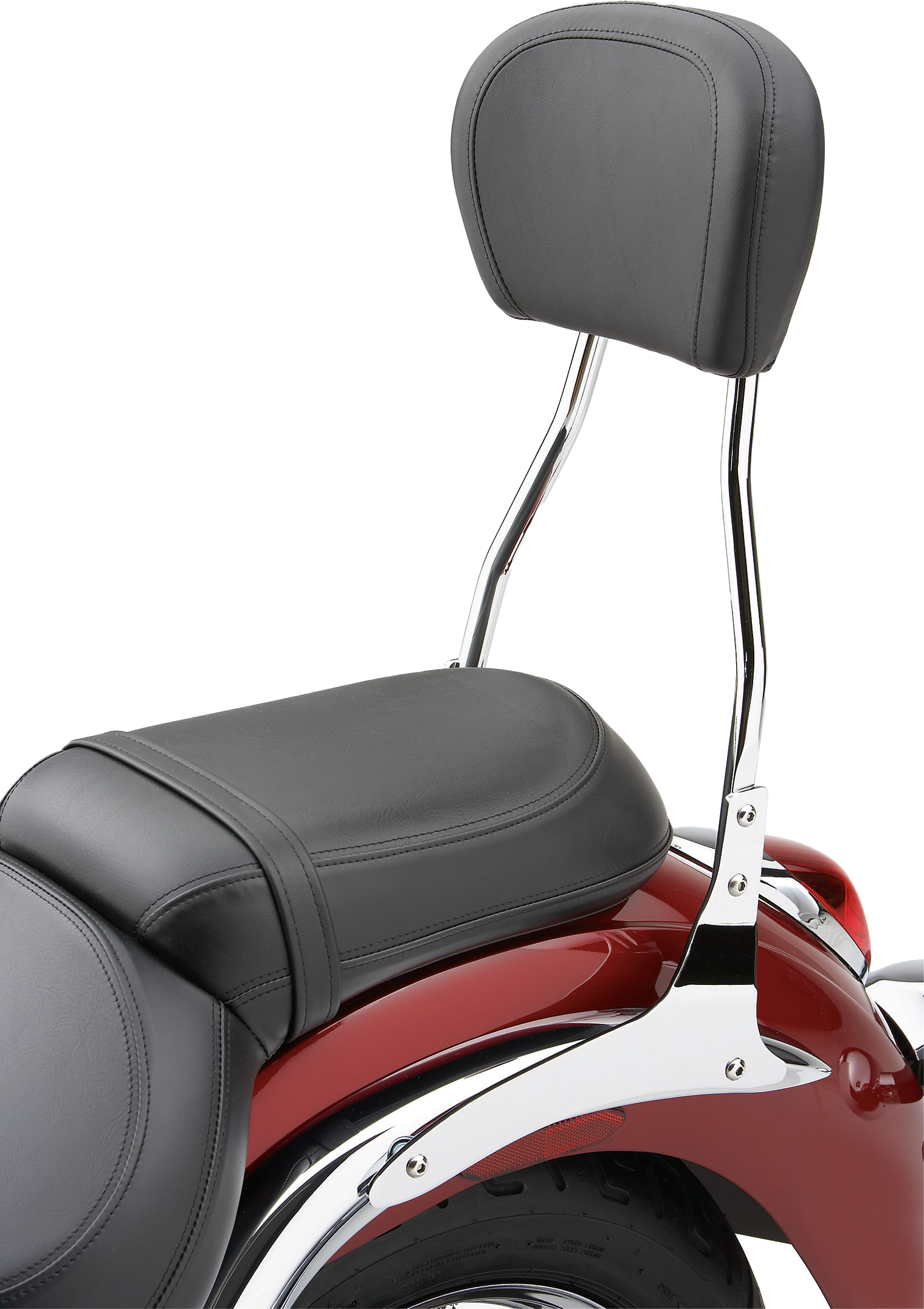 Std Round Sissy Bar W/Pad Chrome Yam V Star 950 09 16