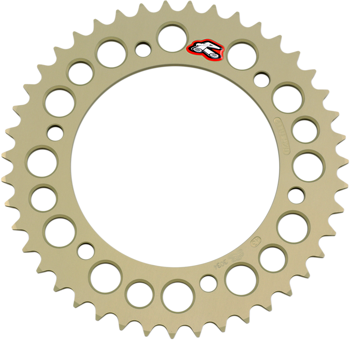 RENTHAL Rear Sprocket - Aluminum - 43 Tooth - Honda 411U-520-43P-HA
