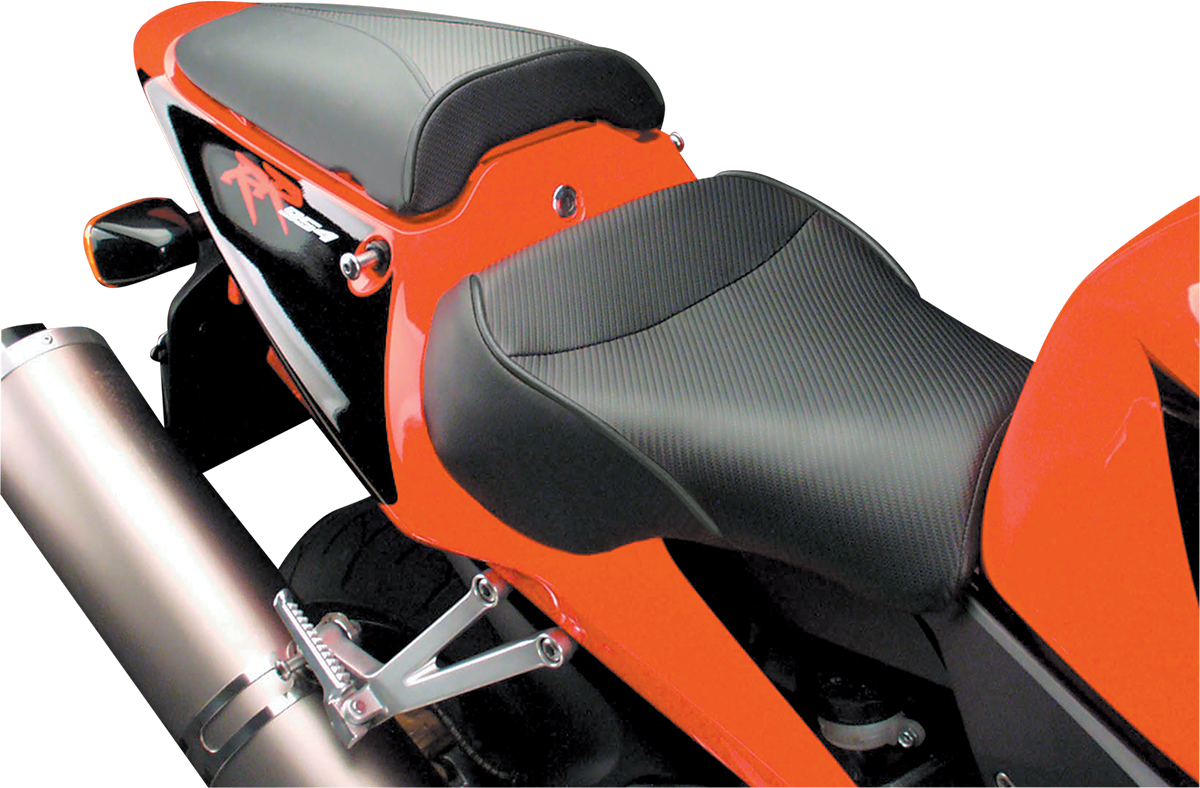 SARGENT World Sport™ Performance Seat - Black - Carbon FX - with Cover - CBR 954 RR '02-'03 WSP-587-19
