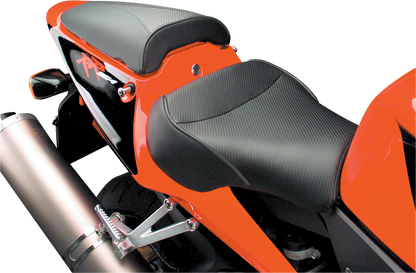 SARGENT World Sport™ Performance Seat - Black - Carbon FX - with Cover - CBR 954 RR '02-'03 WSP-587-19