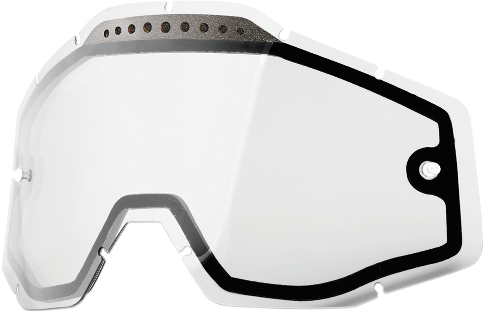 100% Accuri/Racecraft/Strata Lens - Vented - Dual Pane - Clear 59009-00001