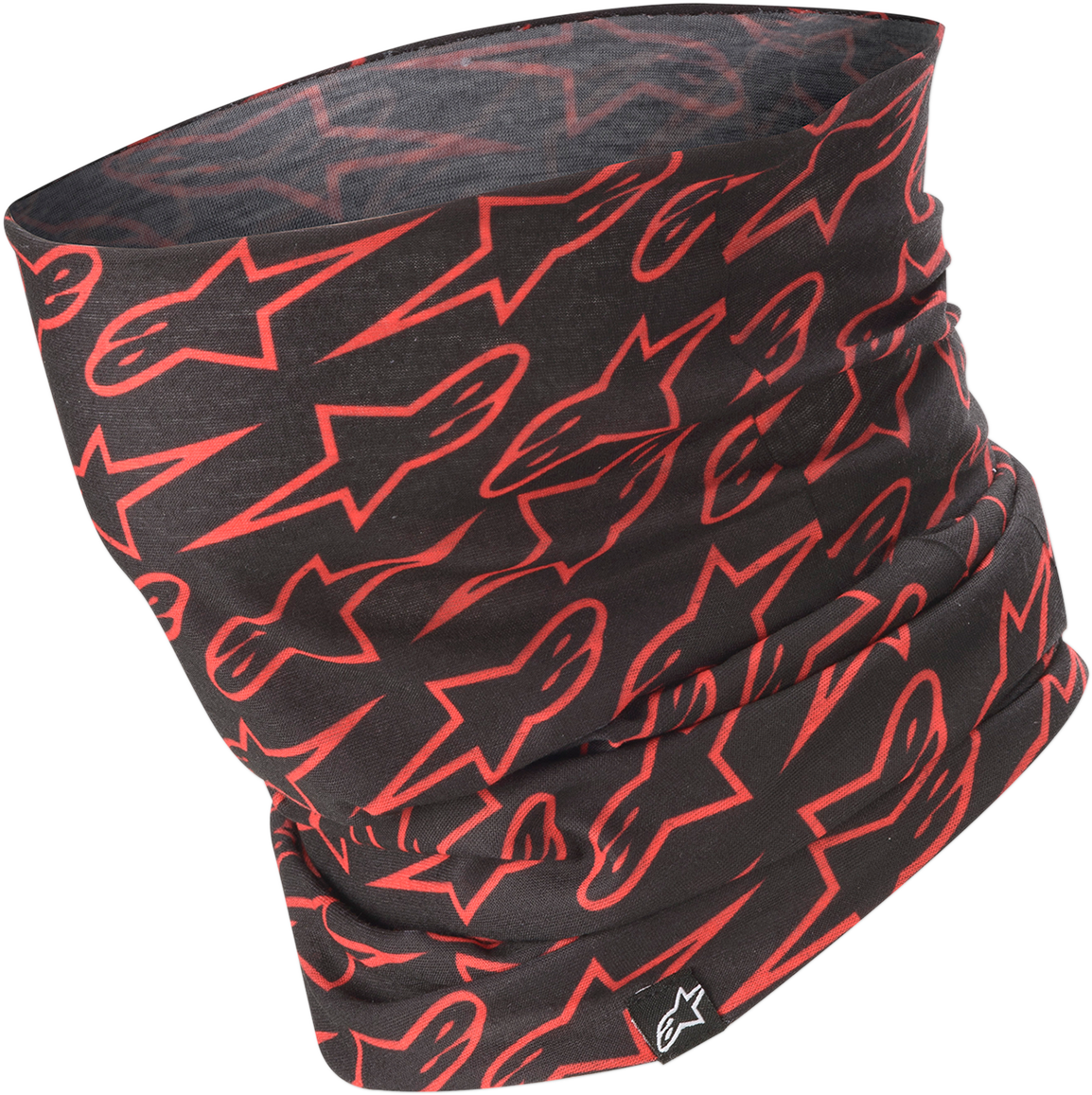 ALPINESTARS Neck Tube - Astars - Black/Fluo Red 4759319-1030