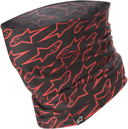 ALPINESTARS Neck Tube - Astars - Black/Fluo Red 4759319-1030
