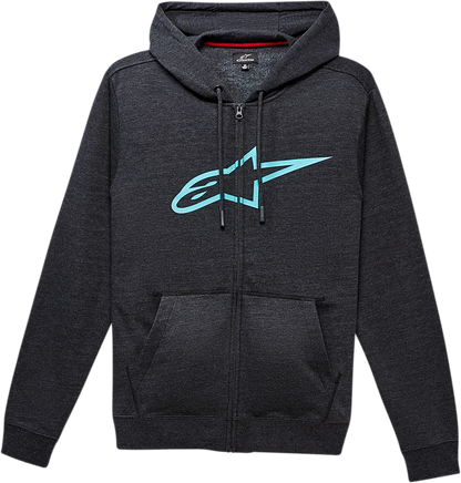 ALPINESTARS Ageless II Zip Hoodie - Charcoal/Turquoise - 2XL 10385305219762X