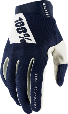 100% Ridefit Gloves - Navy/White - XL 10010-00028