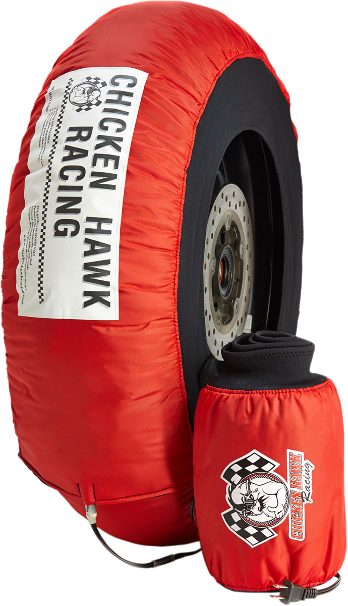 CHICKEN HAWK RACING Tire Warmers - Standard - Red - 250GP - Pair PRIV-STD-S/M