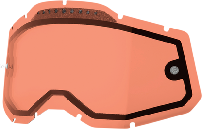 100% Accuri 2/Racecraft 2/Strata 2 Lens - Dual Pane - Vented - Rose 59082-00005