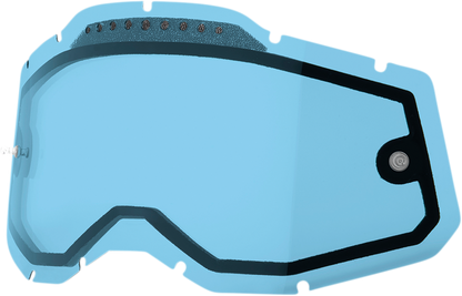 100% Accuri 2/Racecraft 2/Strata 2 Lens - Dual Pane - Vented - Blue 59082-00004