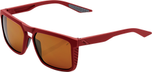 100% Renshaw Glasses - Soft Tact Crimson - Bronze Lens 61038-392-73