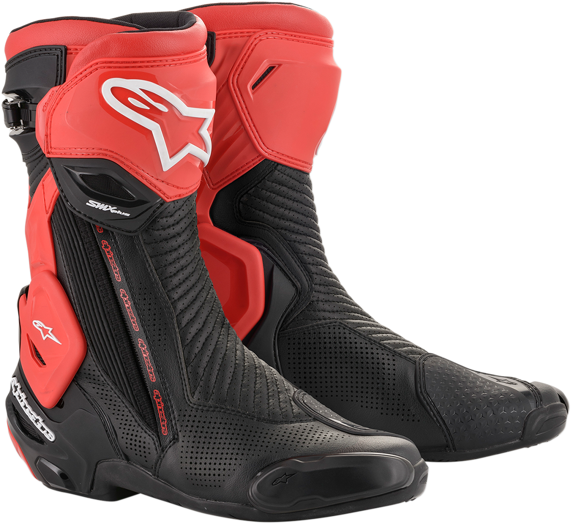 ALPINESTARS SMX Plus Vented Boots - Black/Red - US 10.5 / EU 45 2221119-13-45