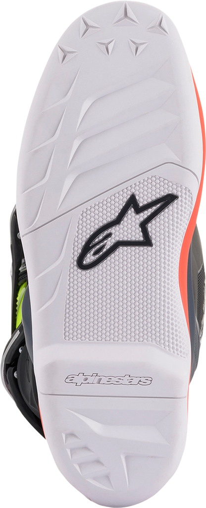 ALPINESTARS Youth Tech 7S Boots - Black/Gray/Red/White/Yellow - US 6 / EU 39 2015017-9058-6