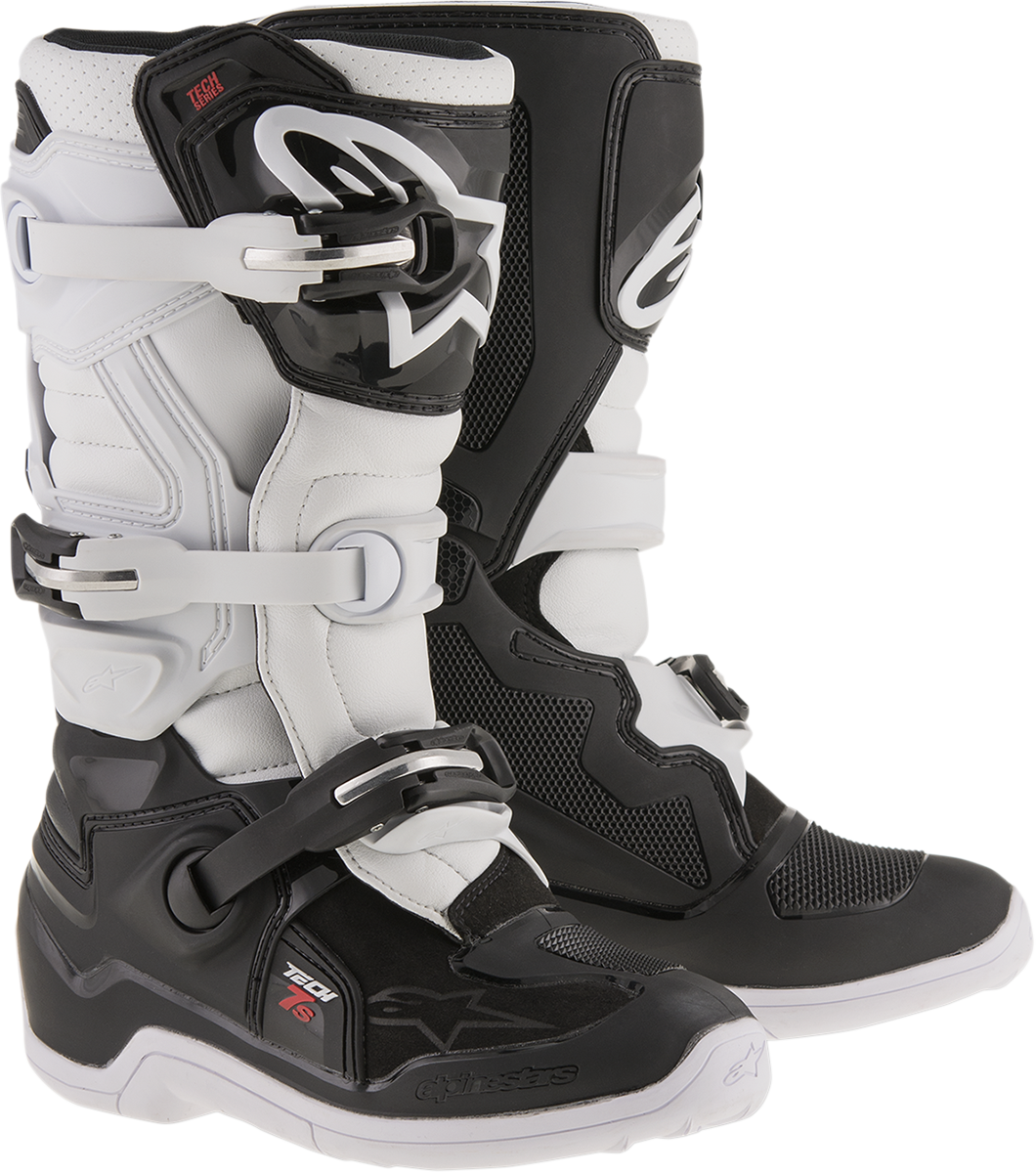 ALPINESTARS Youth Tech 7S Boots - Black/White - US 3 / EU 35.5 2015017-12-3