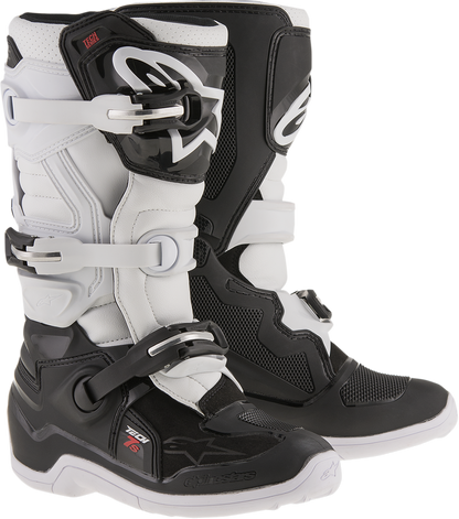 ALPINESTARS Youth Tech 7S Boots - Black/White - US 5 / EU 38 2015017-12-5