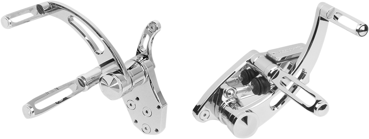 ACCUTRONIX Forward Control - Slotted - Chrome - FL/FX '73-'99 FC103-SSC
