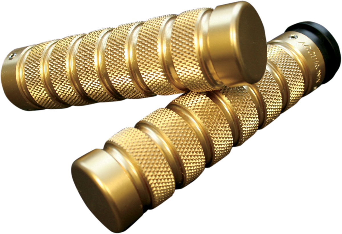 ACCUTRONIX Knurled Notched Custom Grips - TBW - Brass GR101-KN5