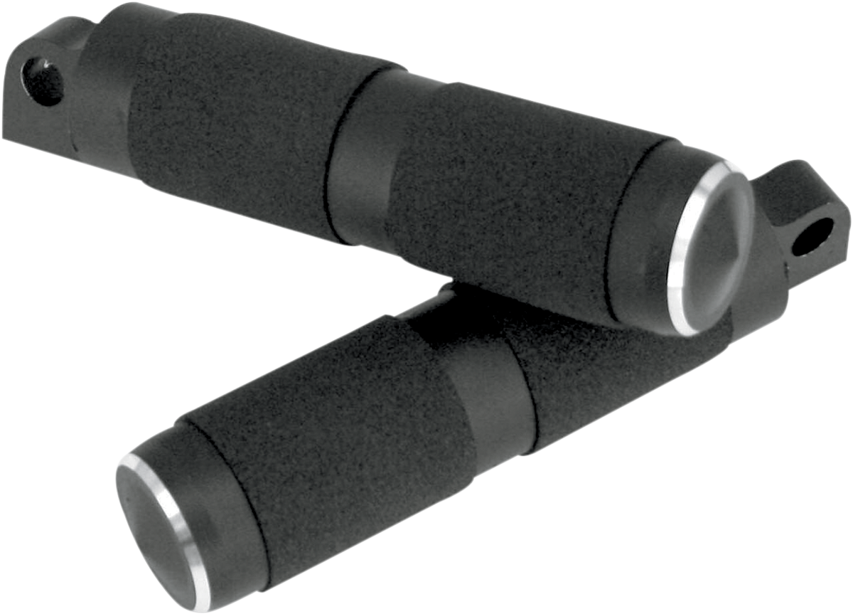 ACCUTRONIX Rubber Foot Pegs - Male Mount - Black RP111-RN