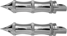 ACCUTRONIX Tribal Foot Pegs - Male Mount - Chrome RP111-LC