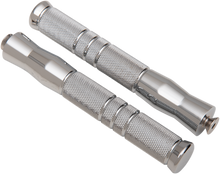 ACCUTRONIX Knurled Foot Pegs - Rigid Mount - Front - Chrome PF121-KGC