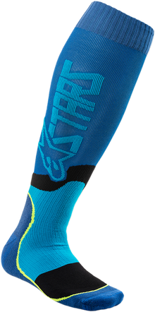 ALPINESTARS MX Plus-2 Socks - Black/Cyan - Medium 4701920-707-M
