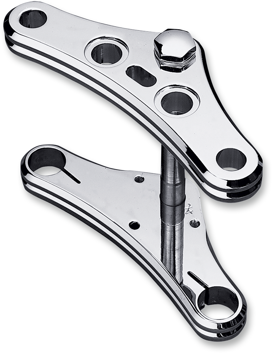 ACCUTRONIX Triple Tree - 41 mm - Chrome - Raked 0° - Elite Radius Groove TWG41-EC