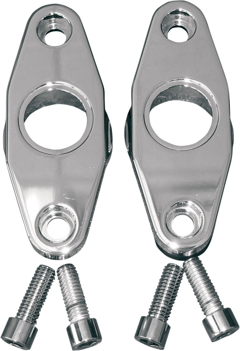 ACCUTRONIX Swingarm Pivot Blocks - Chrome - Smooth FXPV1-SC