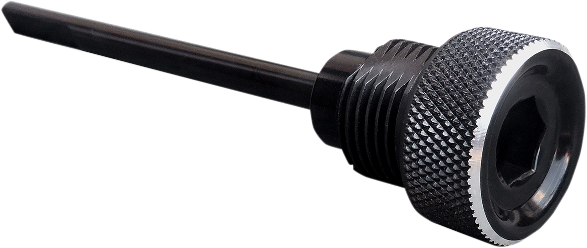 ACCUTRONIX Transmission Dipstick - Knurled - Black - Big Twin TDS01-KN