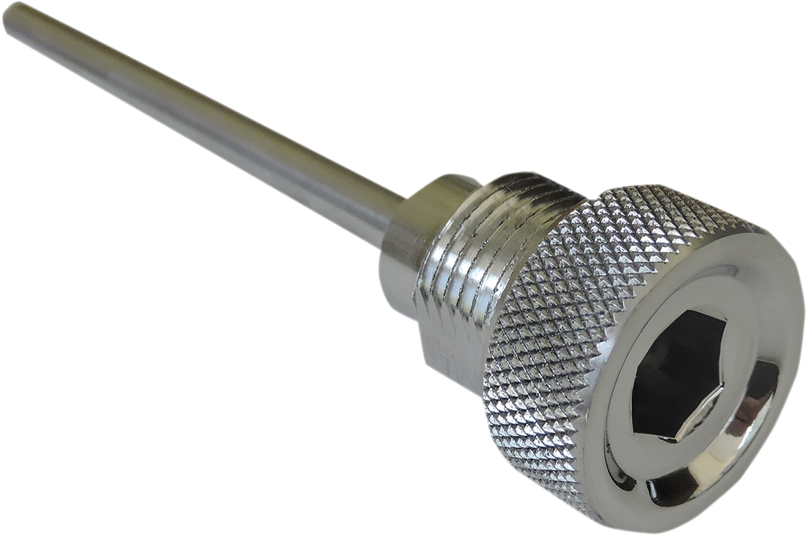 ACCUTRONIX Transmission Dipstick - Knurled - Chrome - Big Twin TDS01-KC