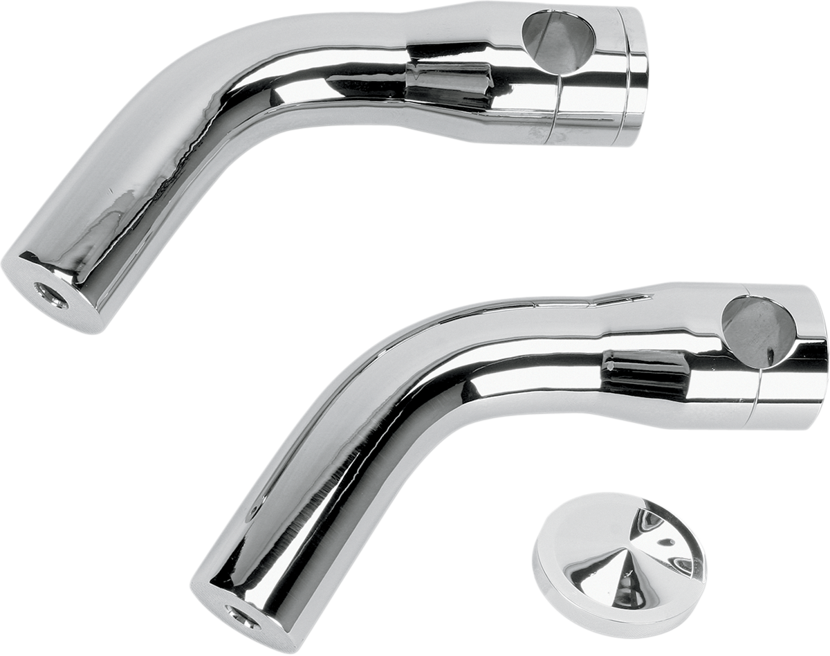 ACCUTRONIX Elite Custom Billet Aluminum Risers - Pullback - 6" - Chrome HRP1356-C