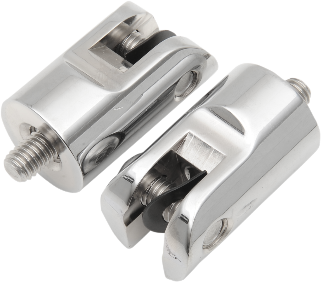 ACCUTRONIX Rear Foot Peg Mounts - Silver - 3/8"-16 FPMT500-C