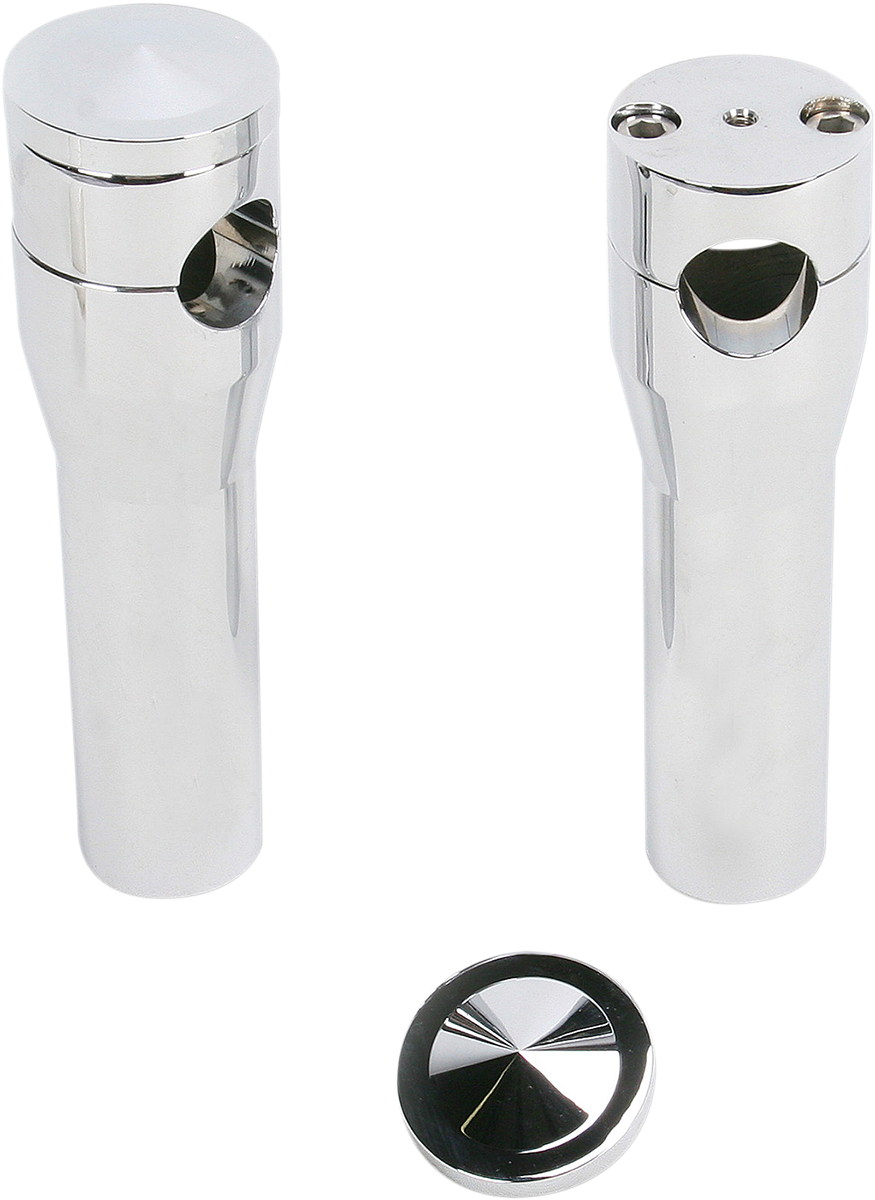 ACCUTRONIX Elite Custom Billet Aluminum Risers - Springer - 6" - Chrome HRS1356-C