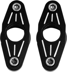 ACCUTRONIX Swingarm Pivot Blocks - Black Anodized - Ball-Milled FXPV1-MN