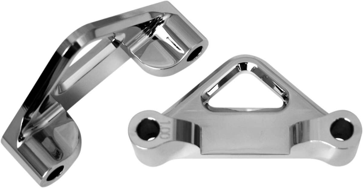 ACCUTRONIX Hot Legs/Bagger Legs Fender Spacers - Chrome - 1" Spacer - For 6" Width Fender TFS41-EMF100C