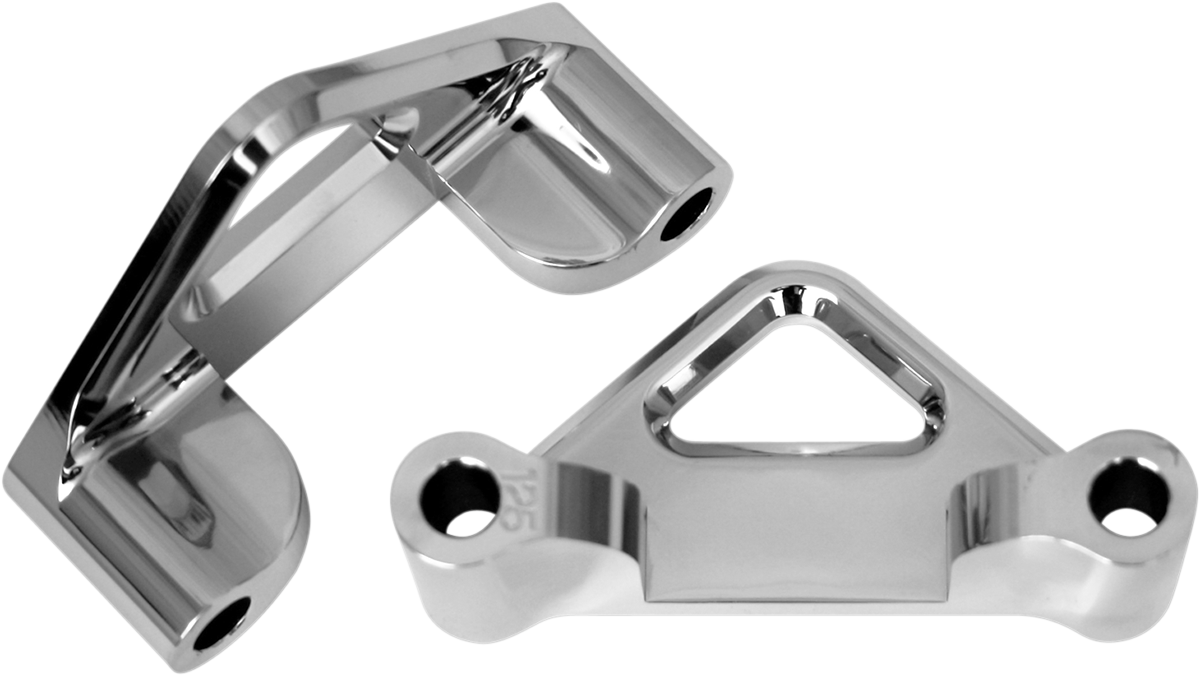 ACCUTRONIX Hot Legs/Bagger Legs Fender Spacers - Chrome - 1.25" Spacer - For 5-1/2" Width Fender TFS41-EMF125C